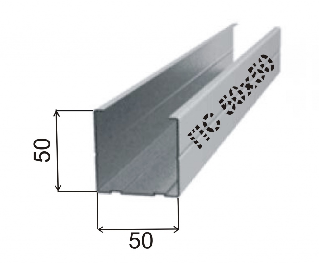 картинка Профиль ПС 50Х50Х3м 0,50мм от базы строительно-отделочных материалов